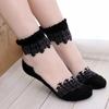 Fashion Lace Ruffle Ankle Soft Mesh Knit Frill Women Trim Women Transparent Socks
