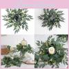 Leaf Candle Wreath Base With Polyester Material For Party And Home Styling