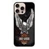 Iphone 16 Pro Case - Harley-Davidson - Eagle Logo - Flexible - Black - Personal Style