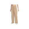 Dri-Fit Logo Quick-Dry Loose-Fit Solid Color Sports Long Pants Women Bottoms Khaki IH0828-247
