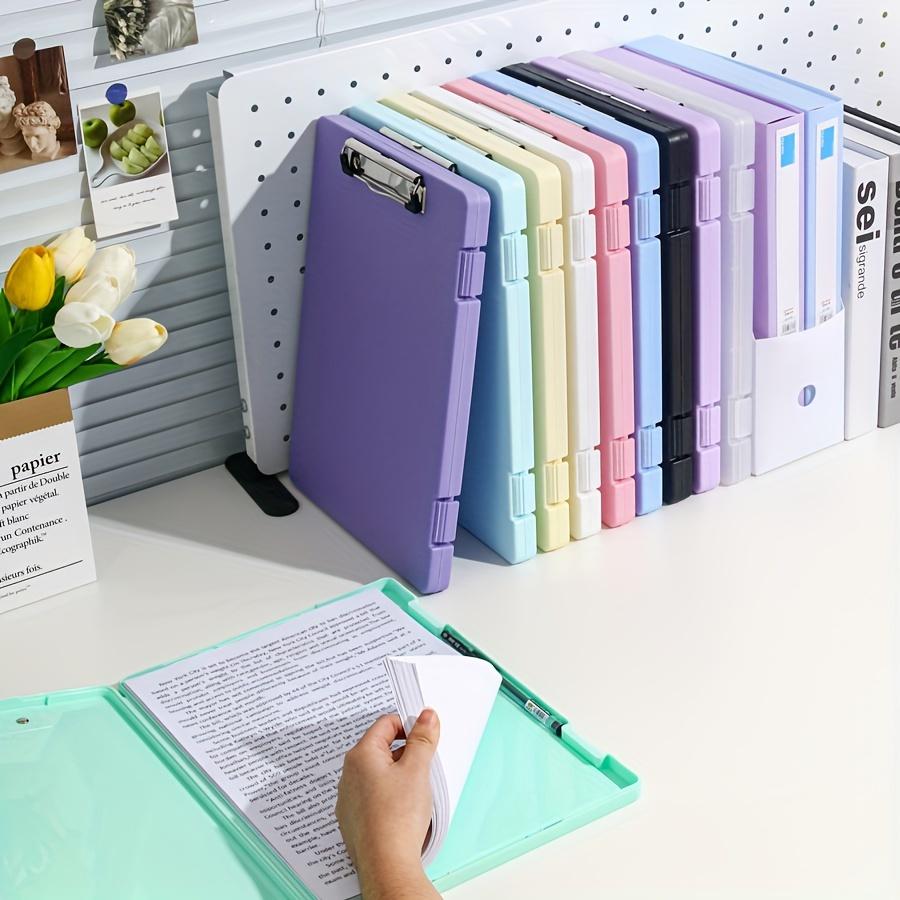 A4 File Folder Storage Box Plate Clip Student Special Test Paper Storage And Finishing Artifact Large Capacity Information Book