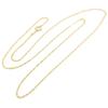 And Me Jewelry Pure Gold Screw Necklace Chain [You Box] 42-50cm (60cm Screw)