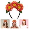 Sunflower Headband Flower Crownpiece for Women and Teens Bohemian Styles Hair Accessory for Parties and Music Festival