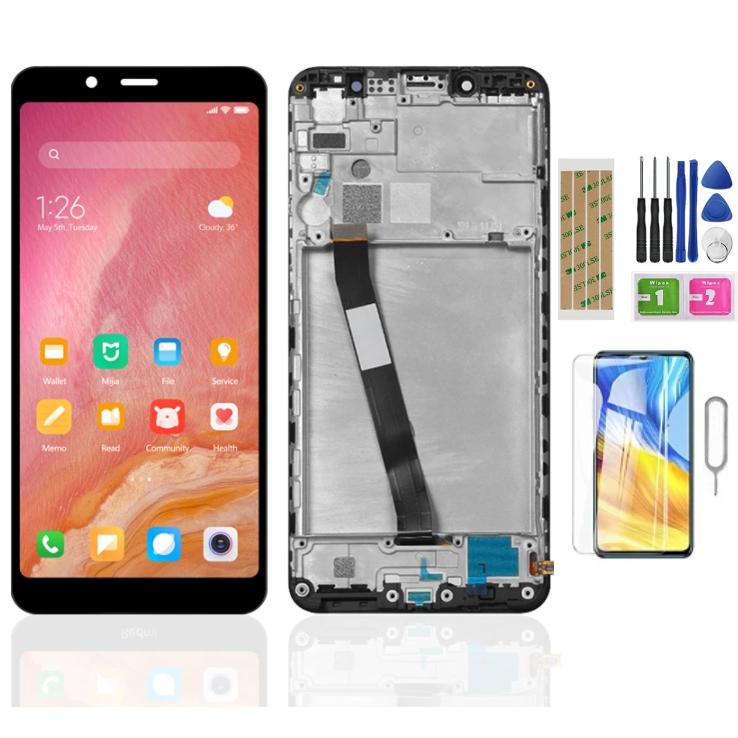 For Redmi 7A LCD Display with Frame Touch Screen Glass Panel Assembly