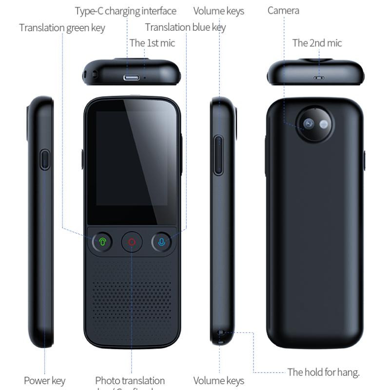 T10 Pro 138 Language Translator Smart Translator Offline In Real Time Smart Voice Translator Portable Traduttore Offline