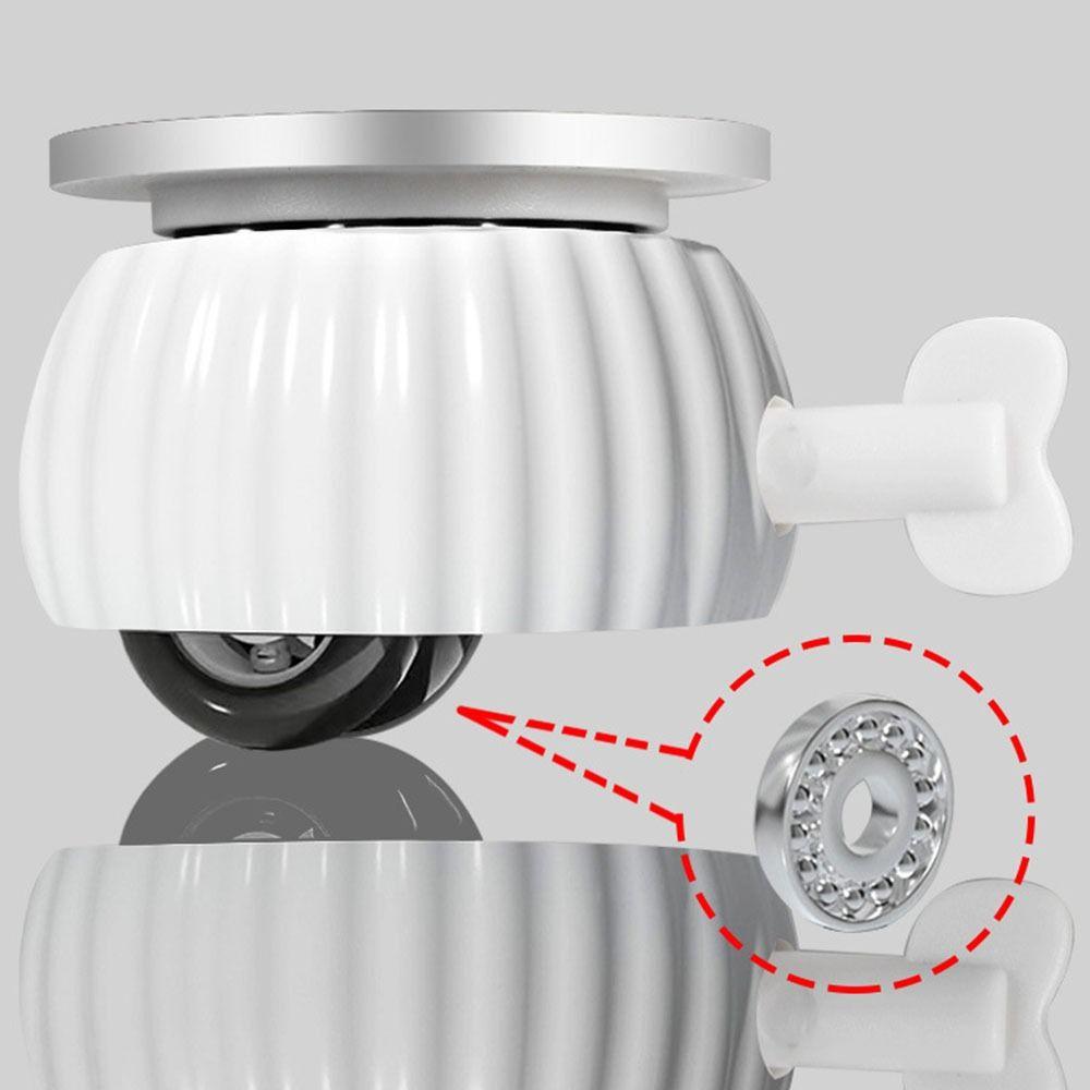 4Pcs Soft Rubber Swivel Caster Roller Furniture Caster Universal Universal  Wheel  Baby Crib