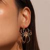 Gold Color Halloween Earrings Halloween Jewelry Hoop Dangle Earrings New Spider Earrings