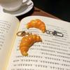 Keyring Simulation Food Toy Creative Food Model Pendant Croissant Keychain Earphone Case