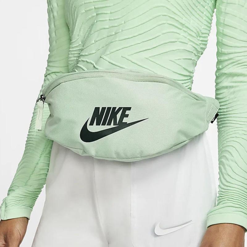 Nike Heritage Polyester Sling Bag, Crossbody Bag, Fanny Pack Regular Unisex Light Matcha Green Casual BA5750-321