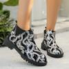 2024 New Fashion Versatile Boots Embroidered Loafers Elegant Casual Flat Shoes Retro Moccasin Shoes Party Formal Women