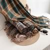 Japanese and Korean Plaid Imitation Cashmere Plaid Scarf for Women Winter Korean Version Versatile Couple Warm Scarf