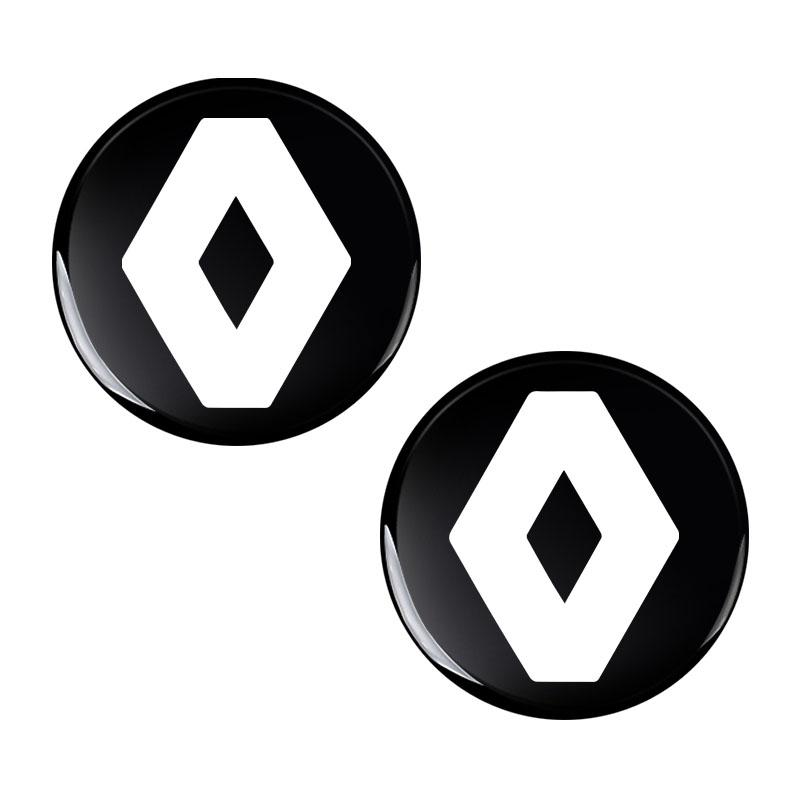 New 14mm Car Key Emblem Stickers Auto Control Key Logo Accessories For Renault Dacia Markers Koleos Clio Laguna 2 Megane 2 3 Duster Logan Captur