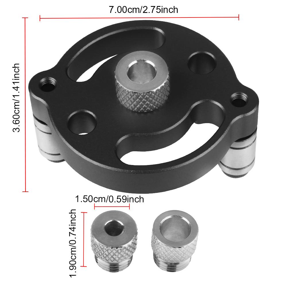 Single Hole Positioning Puncher Adaptive Center Puncher Wood Centering Drill Guide Locator Drill Bit Set