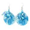 [R3287] - Blue 'Carmen' Earrings - 36 Mm