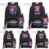 2Pcs/set Anime Cute Kpop Printed Backpack with 750Ml Water Bottler for Teenager Girl Boy Bookbag Kid Gift Large Capacity Travel Bag Rucksak