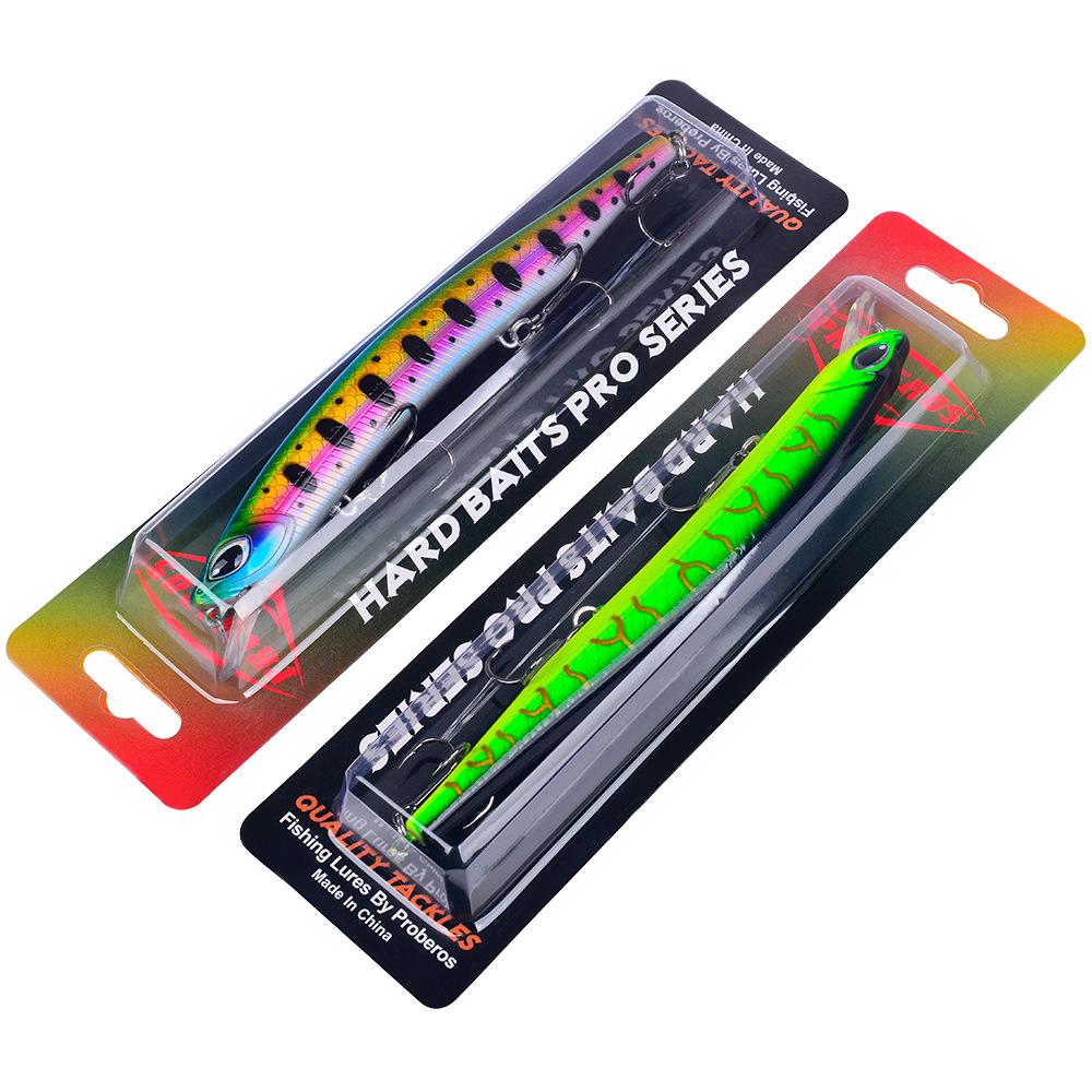 Floating Minnow Lure Bait 15cm/19cm Plastic Biomimetic Bait for Freshwater Sea Fishing, Perch with Upturned Mouth