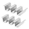 Stainless Steel Taco Holder Double-Sided Tortilla Tray Burrito Holder Taco Display Stand for Sandwiches Waffles