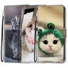 Fashion Painted Pattern Cover Lanyard Flip Leather Case For iPhone Samsung Huawei Honor Xiaomi Redmi OPPO Realme Moto Asus