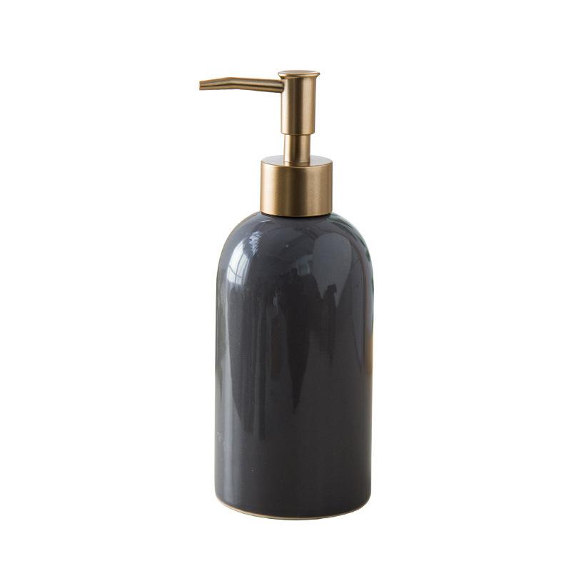 Ceramic Emulsion Bottle Bathroom Soap Dispenser Portable Shampoo Dispenser Home Hotel Bath Products Press The Empty Bottle
