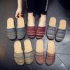 Four Seasons Cotton And Linen Japanese-style Fabric Slippers Home Furnishing Men And Women Soft-soled Silent Non-slip Linen Sandals And Slippers