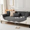 Winter Plush Simple Modern Sofa Cushion Solid Color Sofa Cover Thickened Warm Non-Slip Sofa Cover Towel