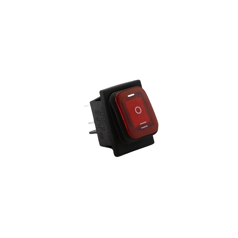 1 Piece T85 6Pin On Off On 12V 220V Red Green Blue Light Kcd4 Heavy Duty 16A 250Vac 30X22Mm Waterproof Rocker Push Switch
