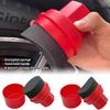 Car Tire Waxing Sponge Wax Applicator Pad with Lid Curved Shaped Easy Waxing Tire Sponge Tire Cleaning Tools