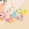 50/100Pcs Resin Miniature Animal Figures Glow In The Dark Tiny Bear Rabbit Fish Ornament Micro Landscape for Garden Aquarium Dollhouse Office Home
