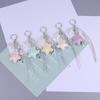 Star Keychain Y2K Sweet Star Tassel Keyring Car Key Holder Girls Bag Pendant Decoration For Best Friend Gifts