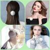 Set of 4 Stylish Pompoms Ball Shoe Buckles Decoration Fashionable Fluffys Ball Shoe Clips Versatile Shoe Accessories