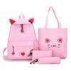 4 Piece Set Schoolbags For Teenage Girls Cute Print Women Backpack High Quality School Backpack Female Shoulder Bags