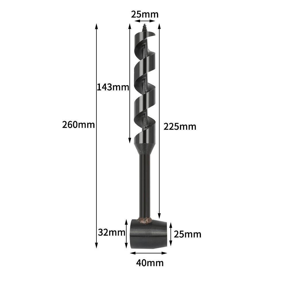 Multipurpose Outdoor Carbon Steel Drill Bit Hand Drill Auger Drill Survival Tools