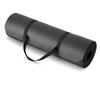 13mm Extra Thick Yoga and Exercise Mat with Carrying Strap, Black