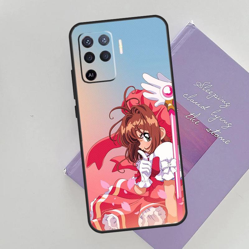 Sakura Cardcaptor Anime Case For OPPO Reno 5 Lite 2Z 2F A15 A52 A72 A83 A54 A74 A94 A5 A9 A31 A53 A53S 2020 Cover