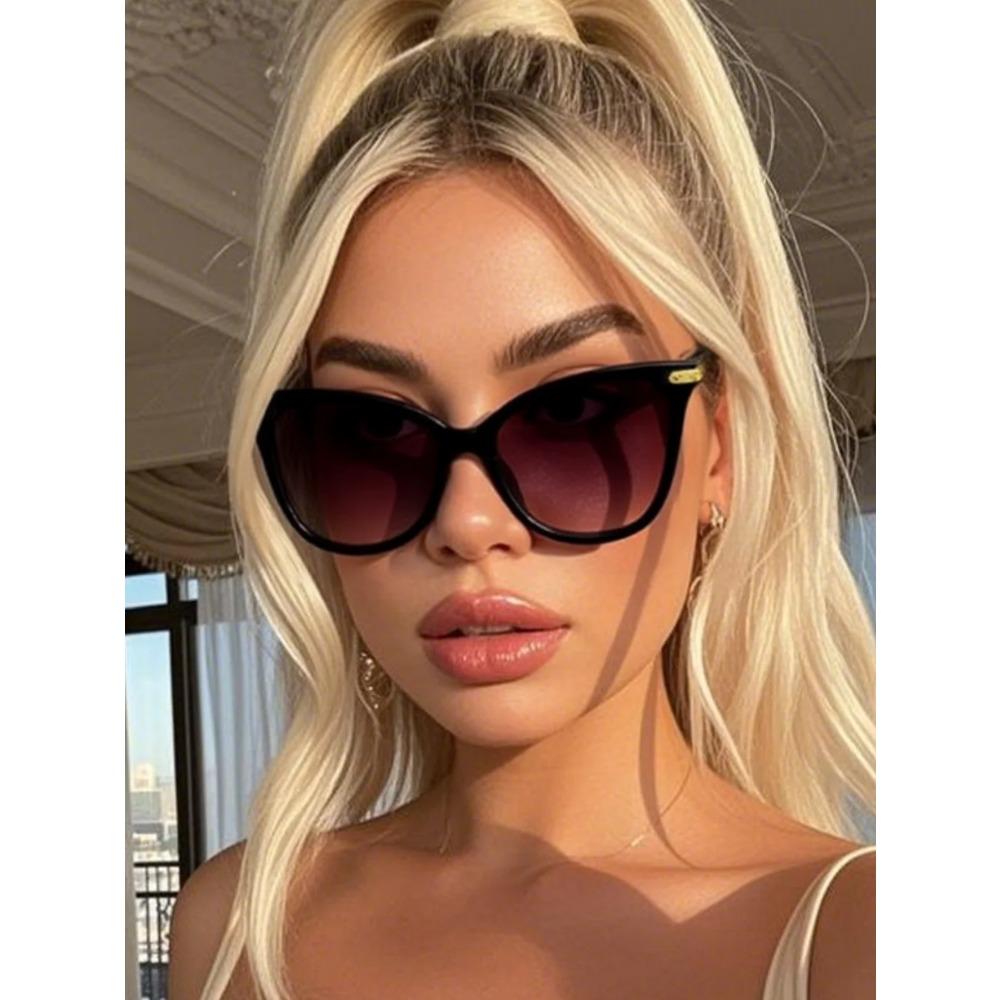 Vintage Cat Eye Sunglasses Woman Brand Designer Retro Mirror Sun Glasses Female Eyewear Fashion Driving Shades Oculos De Sol
