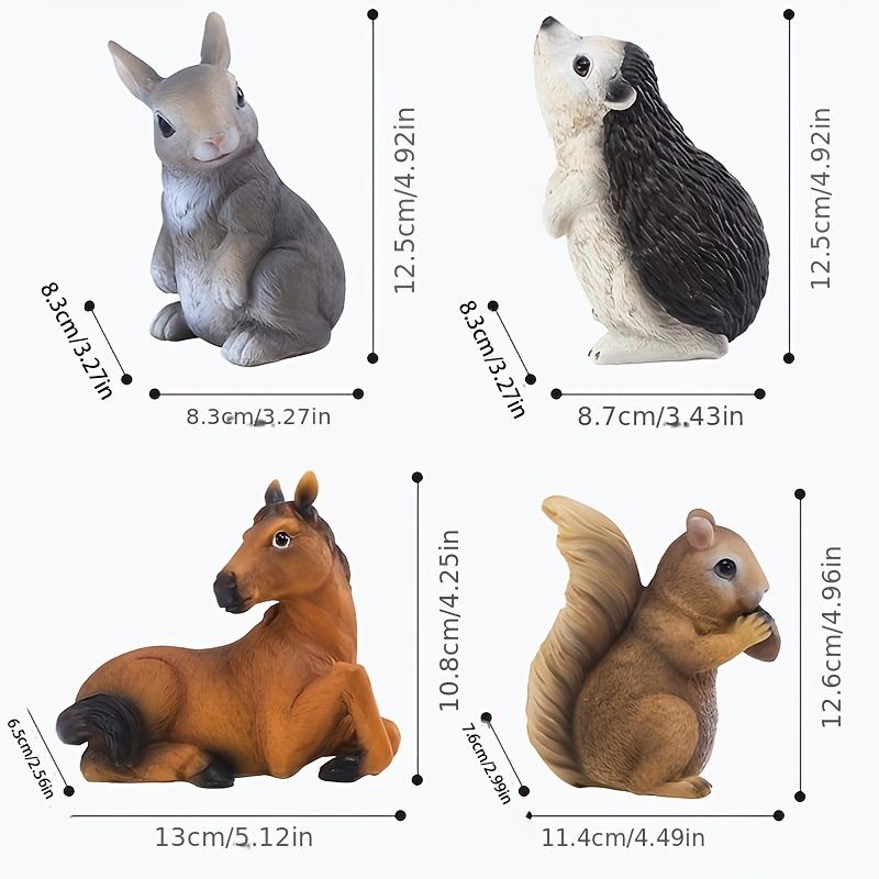 Креативное украшение для сада в виде животного кролик, белка, ёжик, 1 шт., украшение для ландшафтного дизайна для садового декора
