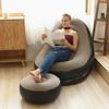 Inflatable Recliner Sofa Bed with Footrest - Outdoor Lazy Flocked Chair