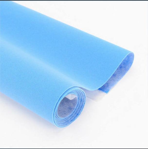 5PCS/PACK Sticky Back Self Adhesive Sheet Felt Velvet Velour Fabric Craft Sticker 14x20cm