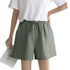 Women's Solid Color Linen Cotton Hemp Casual Sports Casual Shorts Pants