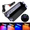 8 LED Police Lights Strobe Light For Car 12V Emergency Signal Lamps Warning Light Auto Truck Flashing Windshield Flash Lighting