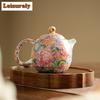 250ML Chinese Handmade Tea Pots Porcelain Teapot Color Enamel Teapots Teaware Ceramic Tea Accessories Kung Fu Tea Kettles