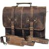 Vintage Handmade Leather Messenger Bag for Laptop Briefcase Best Computer Satchel Distressed Bag