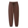 Women's Heavyweight Cotton Skinny Sweatpants - 380G, Washed, Fashion Casual, Spring/Autumn, Draping Style.