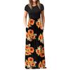 Women's Casual Sleeve   Print Maxi  Tank  Long Dress