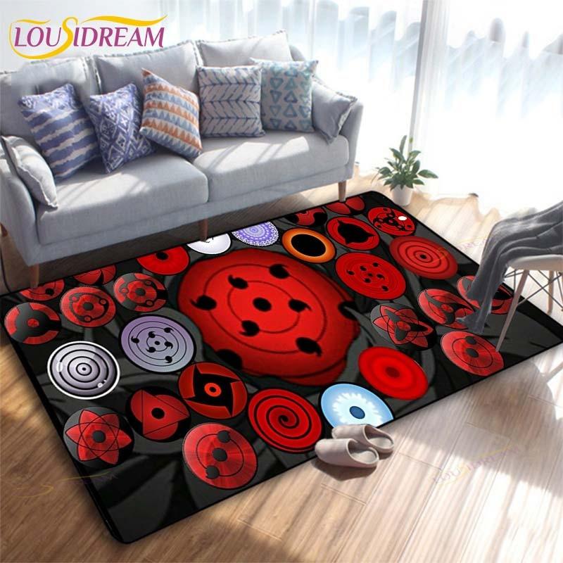 Anime Naruto 3D Printing Rug for Kitchen Doormat Bedroom Carpets for Living Room Laundry Bathroom Non-slip Floor Mat