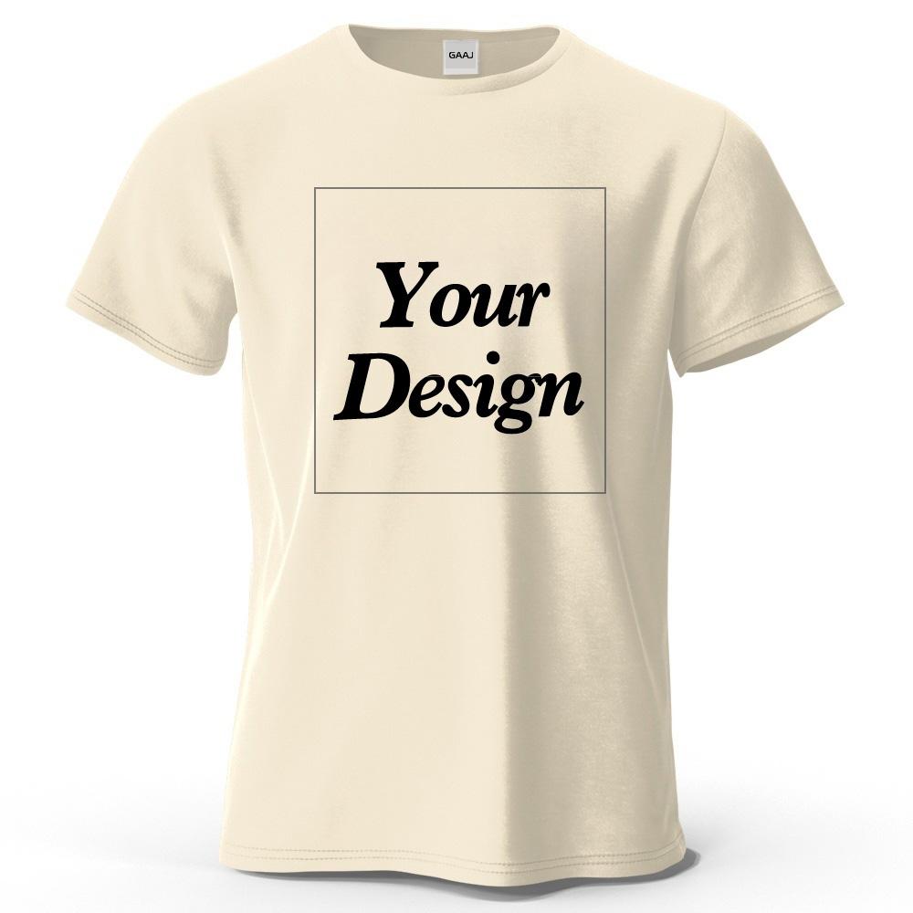 DIY01 Custom T Shirt Customized Tshirt Personalized Shirt Print Photo Brand Logo Men Women Cotton Tee Team Famliy Gift