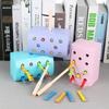 Children's Early Education Wooden Magnetic Catch Worm Game Hand-eye Coordination Educational Desktop Interactive Catch Worm Toy