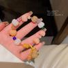 Versatile Imitation Gold Silk Jade Pumpkin Beaded Bracelet for Women - Light Luxury, Niche Style Jewelry, Internet Celebrity Fashion Accessory.