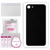 apgo Protective Skin Sticker for the Back Compatible with Apple iPhone SE 2020, Wrap Film, Foil, Vinyl - Pattern Matte Black