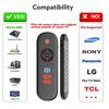 NEW W1 PLUS Air Mouse Remote Control 2.4G RF Wireless Mini Voice Control Keyboard Smart Gyroscope Keyboard Sense Anti-loss IR for Android TV Box
